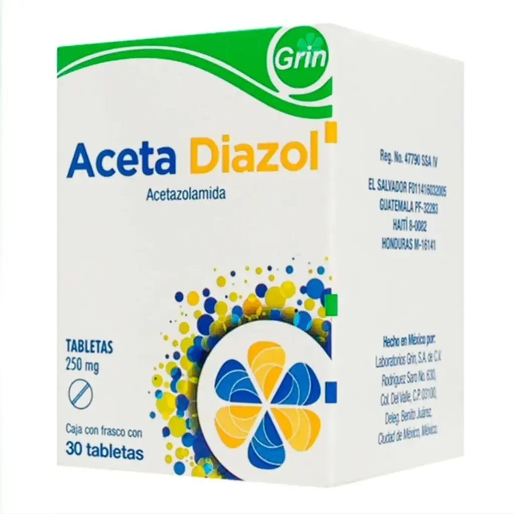 ACETA DIAZOL 250MG C/30 TABS